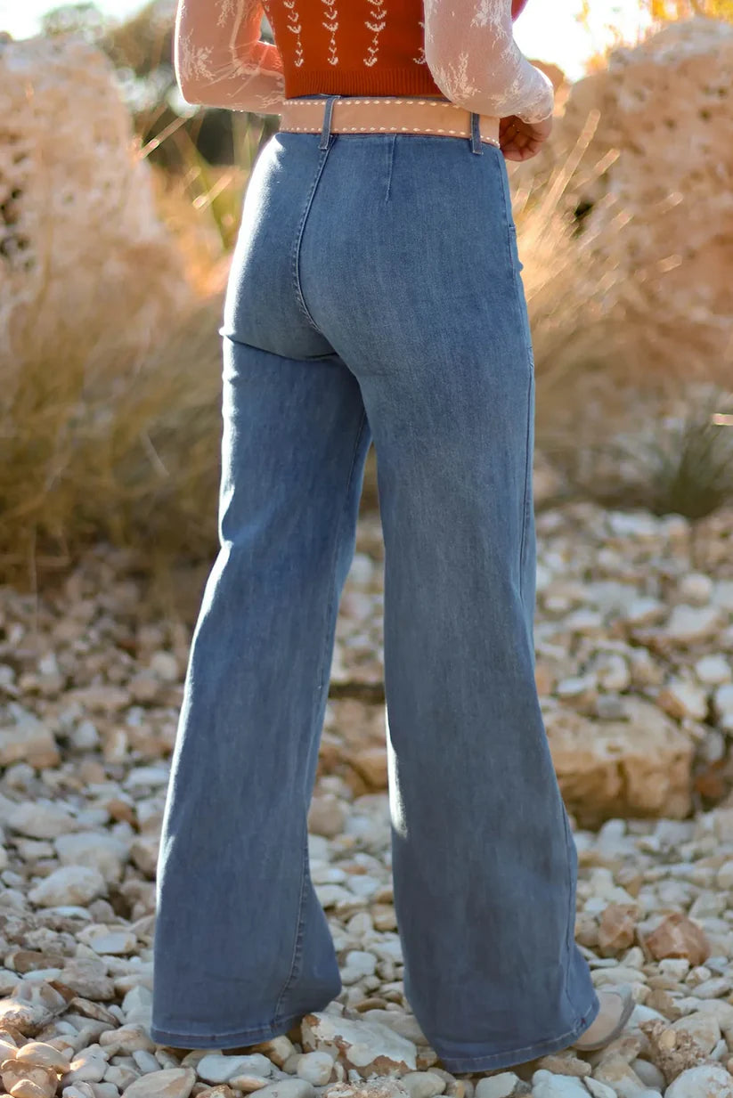 Ashleigh Blue WIde Leg Jeans