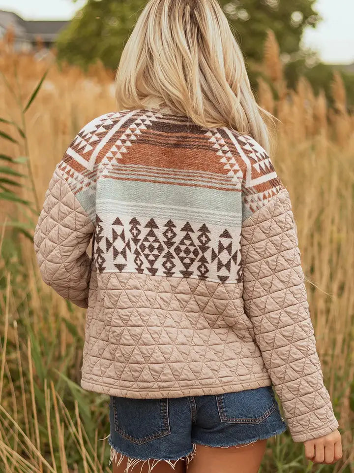 Aztec Quilted Patchwork Jacket