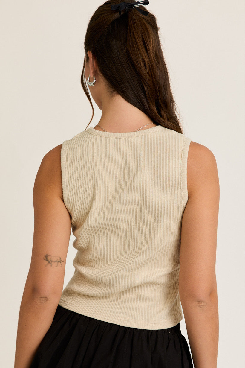 Cowboy Boot Embroidered Tank Top