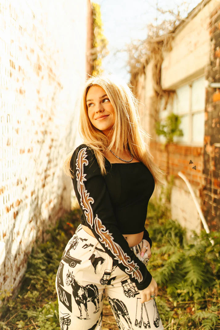 Cut It Western Top