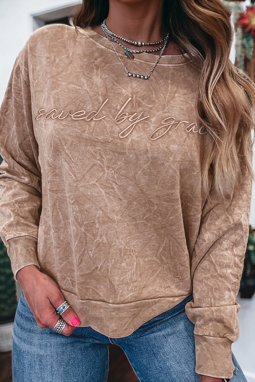 Saved by Grace Mineral Crewneck