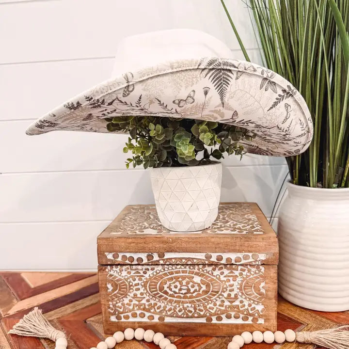 Floral Print Hat
