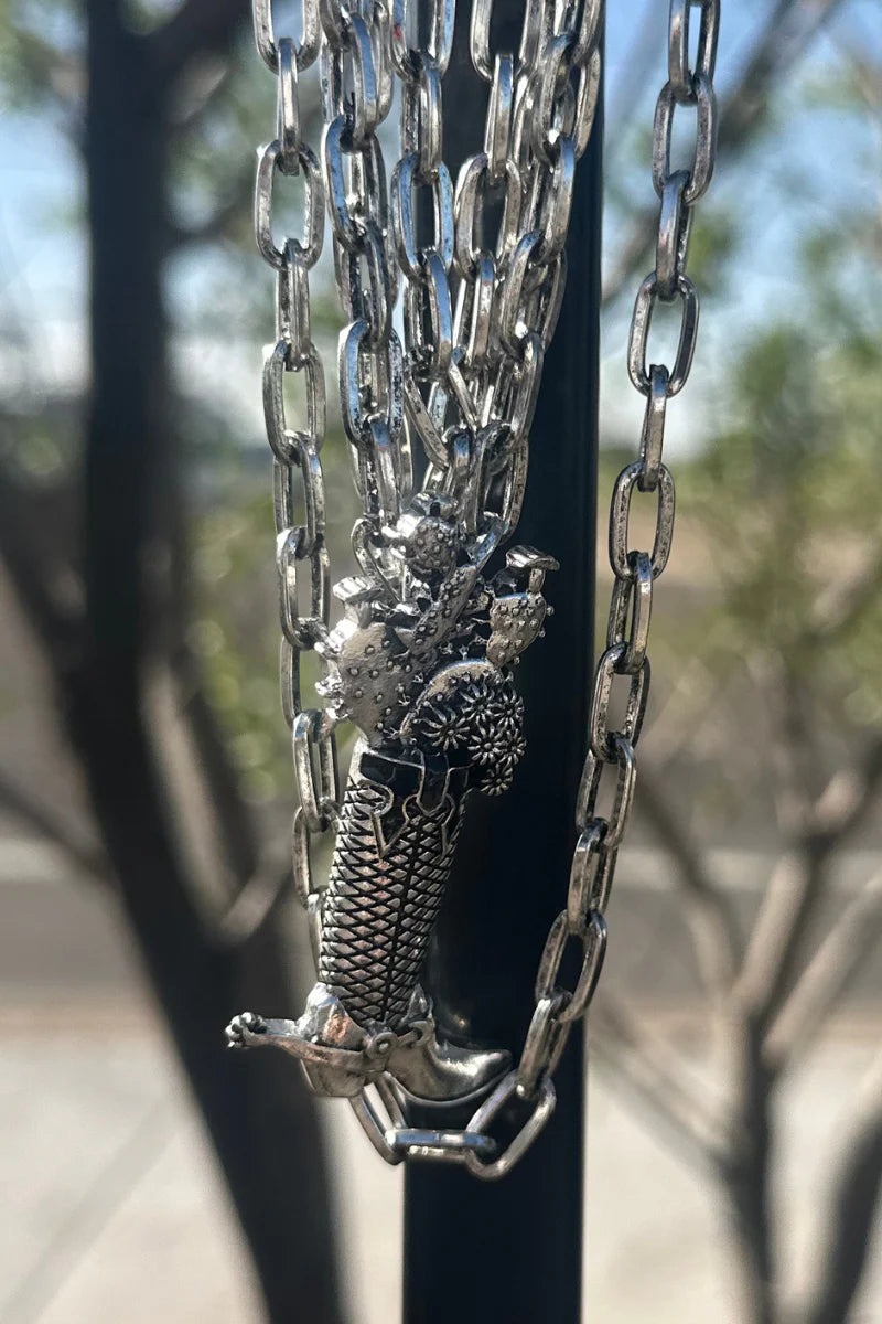 Head Over Boots Necklace