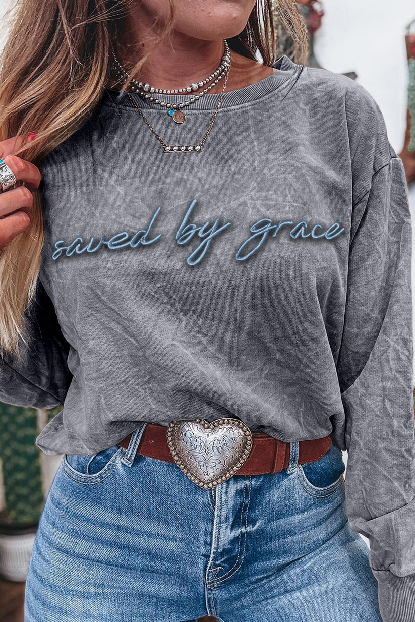 Saved by Grace Mineral Crewneck