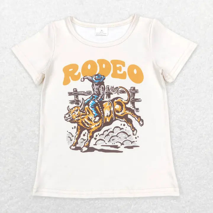 Baby Boys Ivory Western Rodeo Short Sleeve Shirt