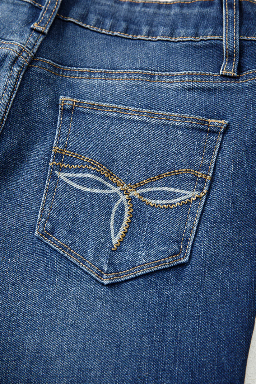 Sail Blue Western Stitch Bootcut Jeans