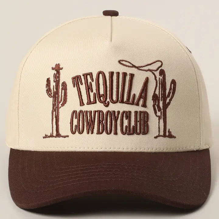 Tequila Cowboy Club Embroidery Hat