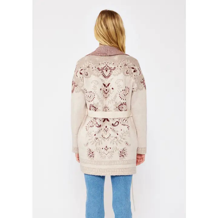 Tribal Coatigan with Pockets