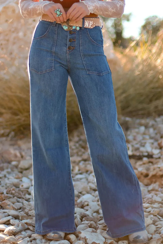 Ashleigh Blue WIde Leg Jeans