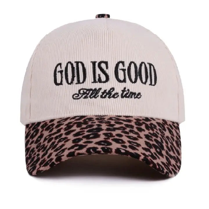God is Good Leopard Hat