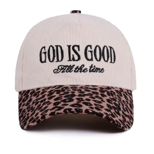 God is Good Leopard Hat