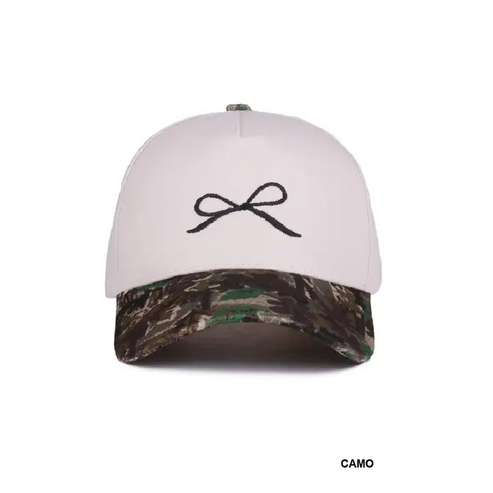 Coquette Bow Canvas Hat