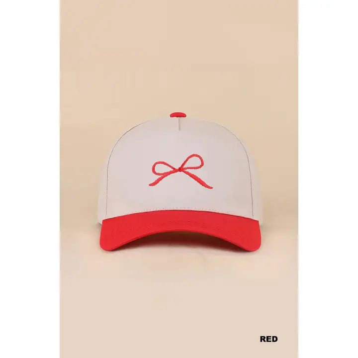 Coquette Bow Canvas Hat