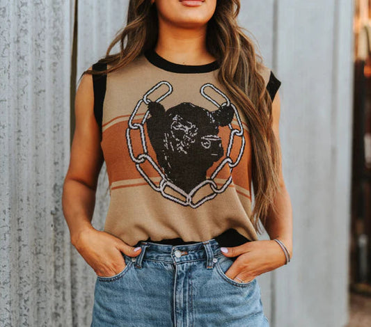 Bull Knit Vest