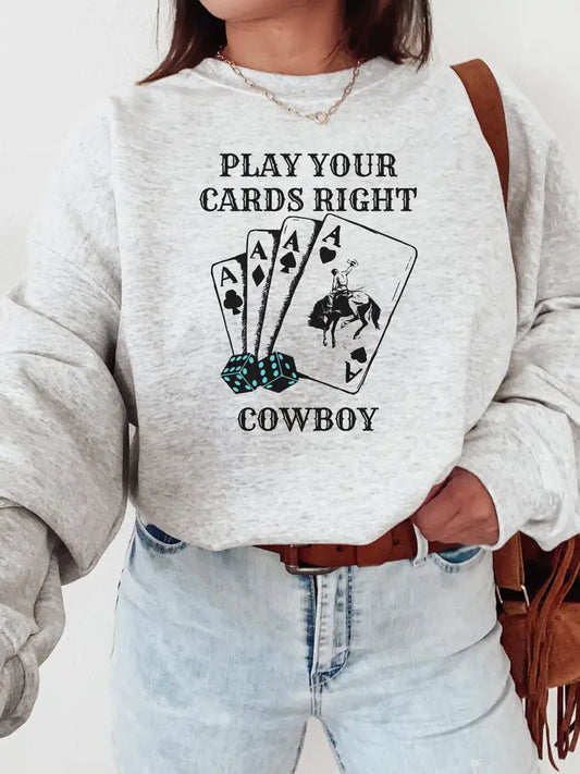 Play Your Cards Right Crewneck