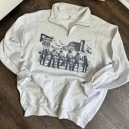 Cowboy Scene Quarter Zip