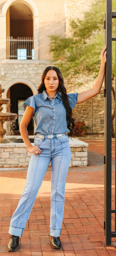 Dainty Denim Top