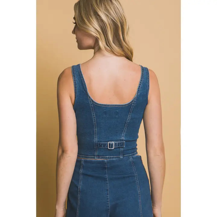 Sweetheart Denim Tank