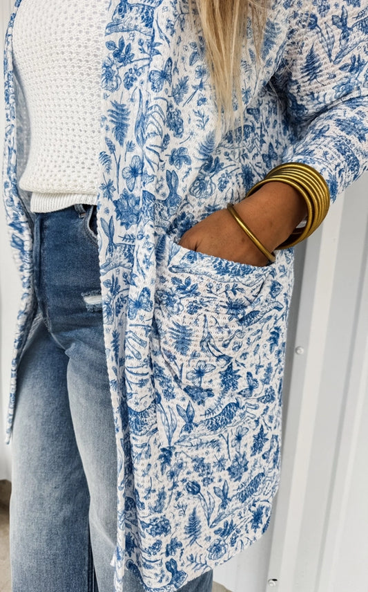 Easter Print Lola Cardigan