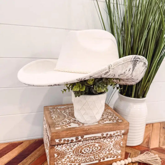 Floral Print Hat