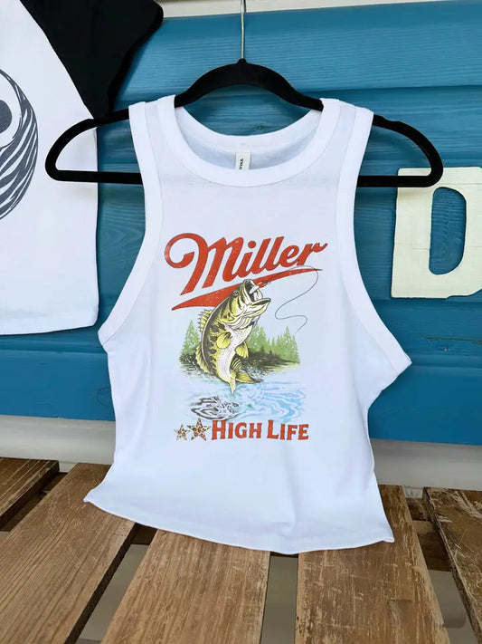 Western High Life Cropped Tank