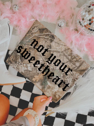 Not Your Sweetheart Camo Top