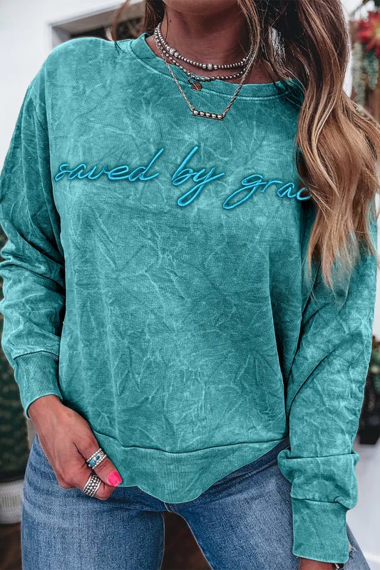 Saved by Grace Mineral Crewneck