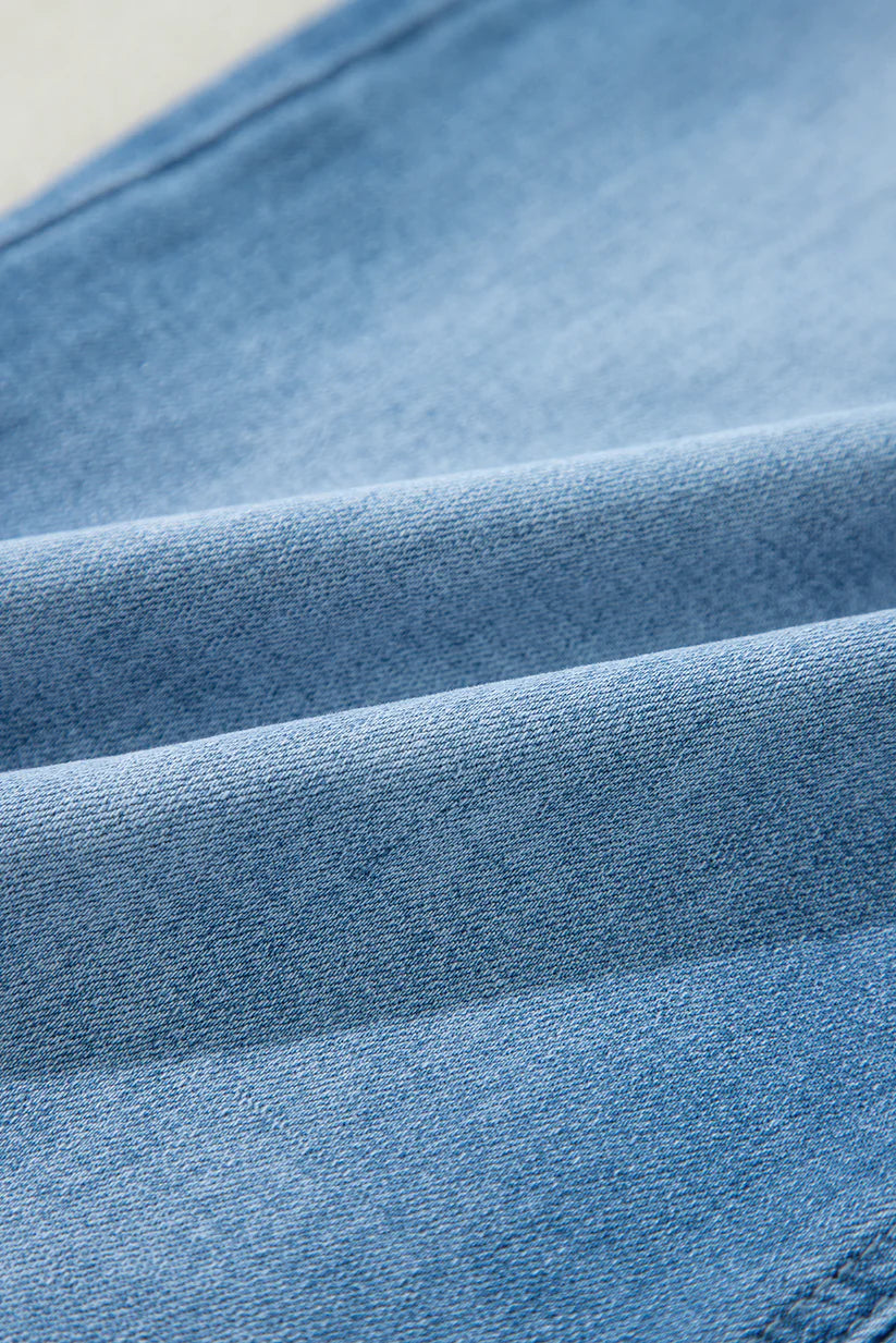 High Rise Shift Slit Jeans