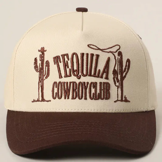 Tequila Cowboy Club Embroidery Hat