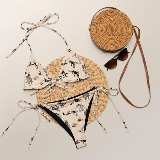 Yeehaw Cowboy Ranch String Bikini Set